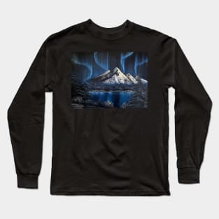 Blue Northern Lights Long Sleeve T-Shirt